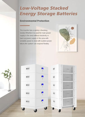 UL 1741 Certified Stackable Solar Batteries With Indoor/Outdoor Installation